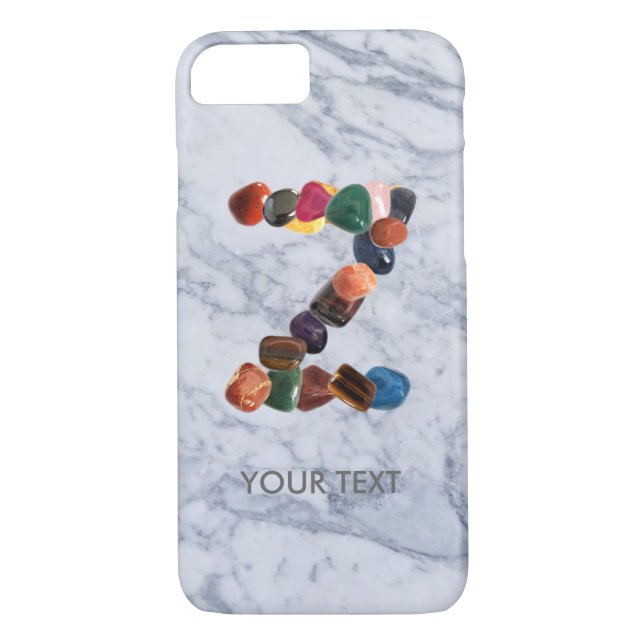 Customable Gemstone Initial "Z" Case-Mate iPhone Case (Back)
