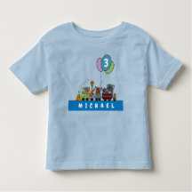 Customazible Toddler Birthday T-shirt little train