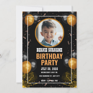 CUSTOME BIRTHDAY PARTY CELEBRATION INVITATION