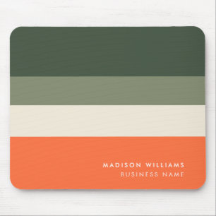 Custome Colorblock Horizontal Stripe Monogram  Mou Mouse Mat