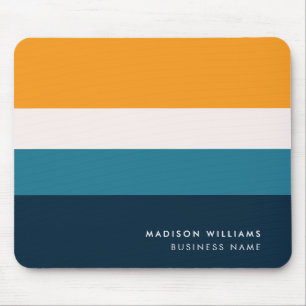 Custome Colorblock Horizontal Stripe Monogram Mous Mouse Mat