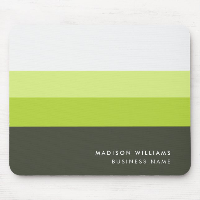 Custome Colorblock Horizontal Stripe Monogram Mous Mouse Mat (Front)