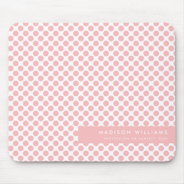 Custome Minimal Modern Dot  Mouse Mat (Front)