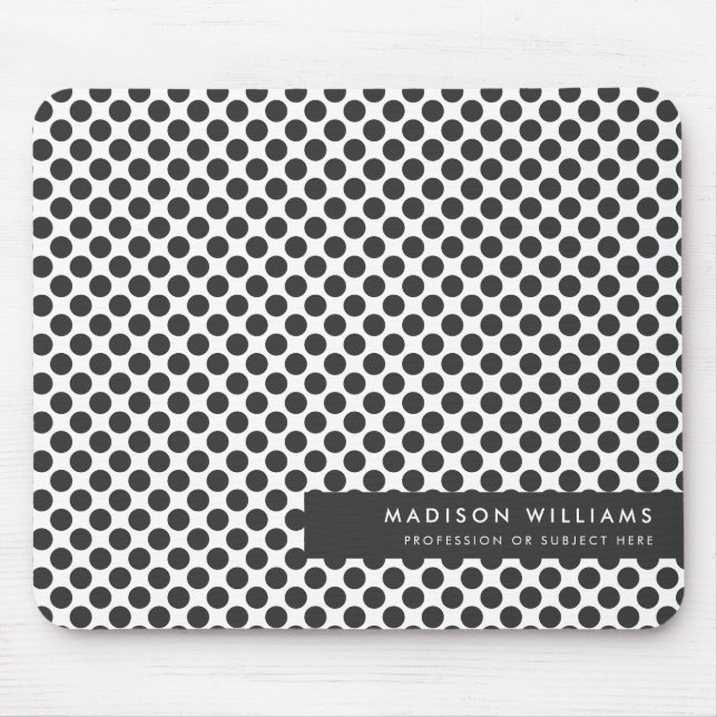 Custome Minimal Modern Dot  Mouse Pad (Front)