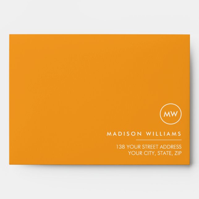 Custome Minimal Monogram Envelope (Front)