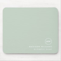 Custome Minimal Monogram Mouse Pad