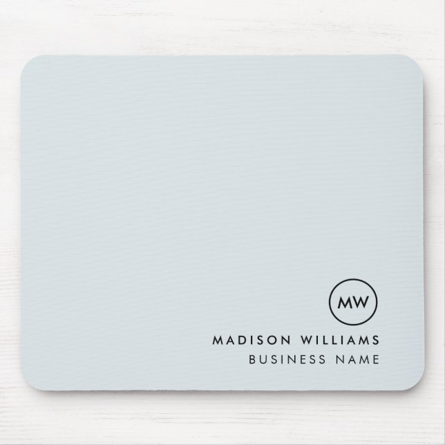 Custome Minimal Monogram Mouse Pad (Front)