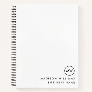 Custome Minimal Monogram  Notebook
