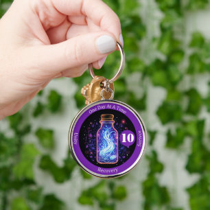 Custome Mystical Recovery Milestone Gift Key Ring