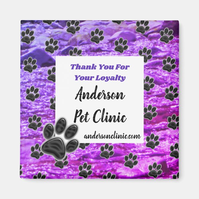 Customer Appreciation Animal Caregiver Thank You Magnet (Front)