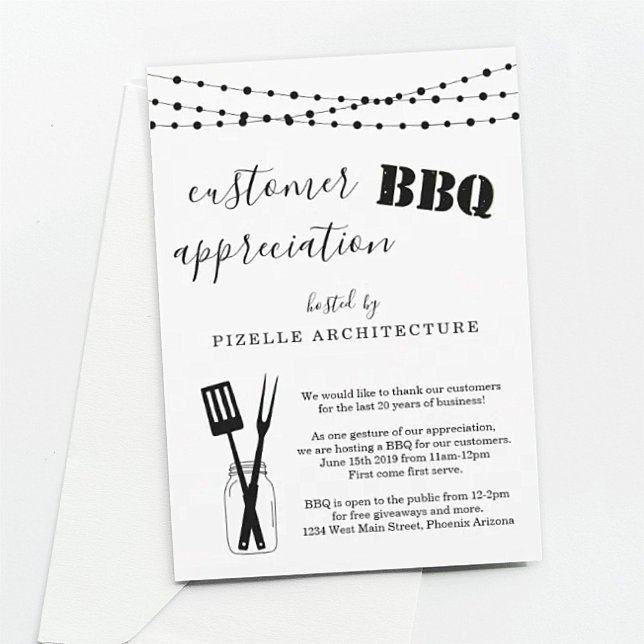 Customer Appreciation Business BBQ Party Invitation (Creator Uploaded)