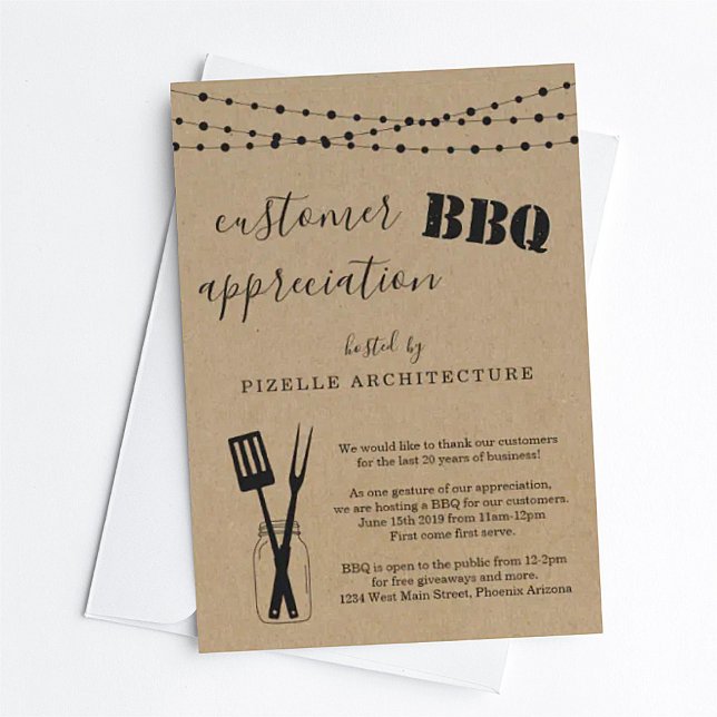 Customer Appreciation Business BBQ Party Invitation (Creator Uploaded)