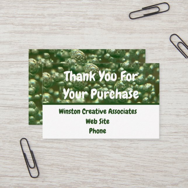 Customer Appreciation Business Sales Thank You  Card (Front/Back In Situ)