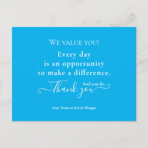 Customer Appreciation Business Thank You Postcard