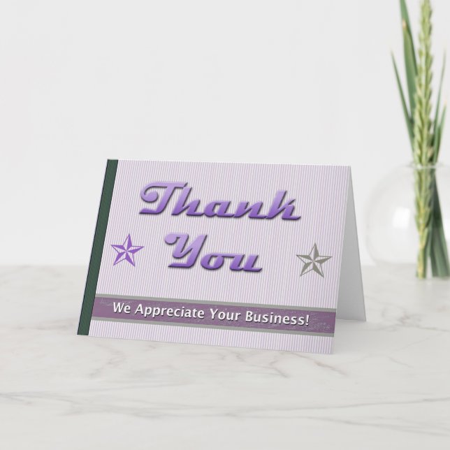Customer Appreciation Card (Front)