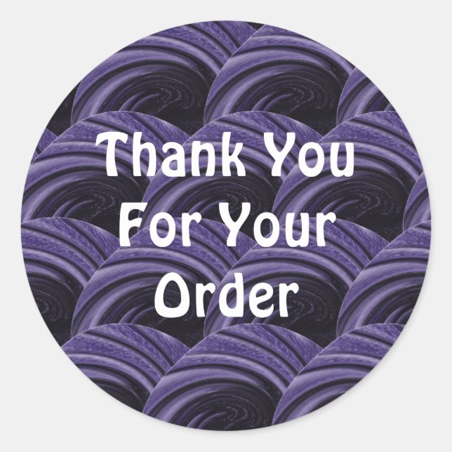 Customer Appreciation Modern Business Thank You Classic Round Sticker (Front)