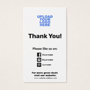 Customer Appreciation  Social Media Icons Insert