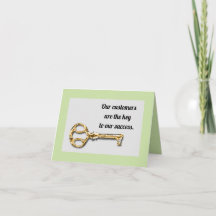 Customer Appreciation You Are The Key
