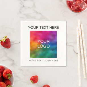 Customer Business Logo Template Minimalist Modern Napkin