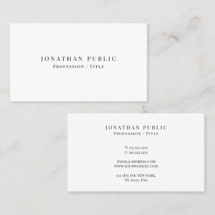 Customer Elegant Professional Modern Minimal Cute Business Card