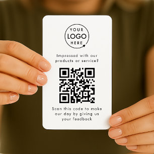 Customer Feedback QR Code Business Review Card
