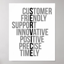 Customer Friendly Support Innovative Positive