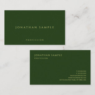 Customer Gold Colour Text Luxury Premium Thick Business Card