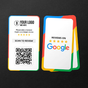 Customer Google Reviews QR Code Business Review Business Card