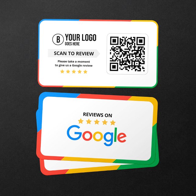 Customer Google Reviews QR Code Business Review  Card (Creator Uploaded)