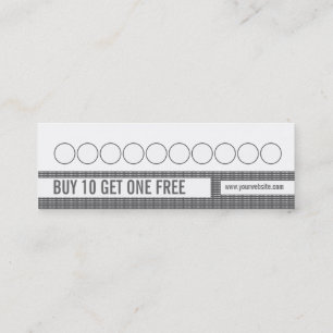 Customer loyalty business card