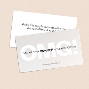 Customer Loyalty Discount Coupon Reward