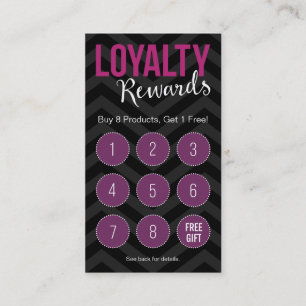 Customer Loyalty Rewards Business Cards