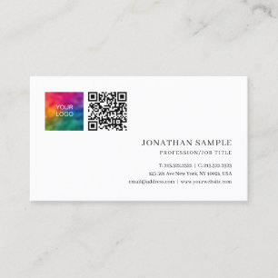 Customer Modern Elegant Minimal Plain Template Business Card