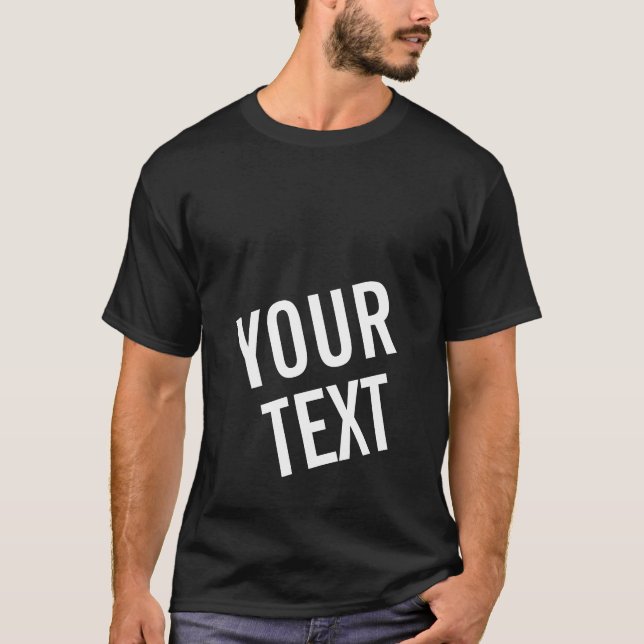Customer Modern Elegant Template For Men Him T-Shirt (Front)