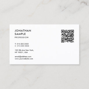 Customer Modern Professional Template QR Code Business Card
