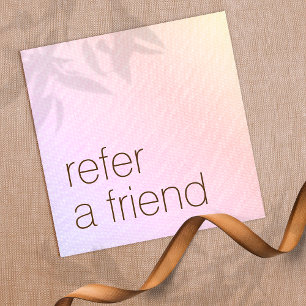  Customer Referral Rainbow Gradient Beauty  Card
