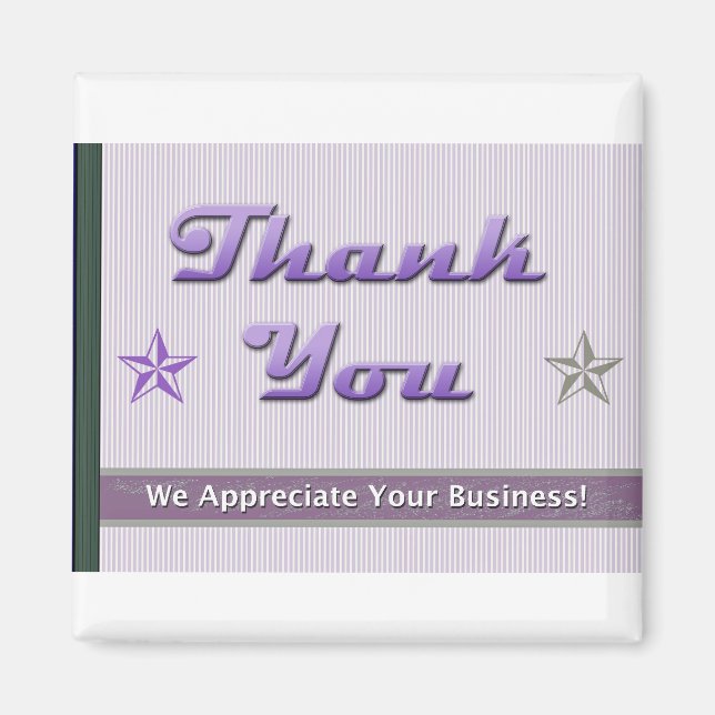 Customer Relations and Appreciation Magnet (Front)