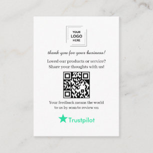 Customer Review Request QR Marketing Insert