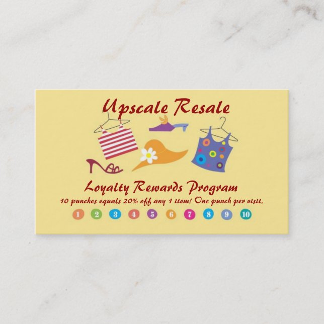 Customer Rewards Loyalty Card (Front)