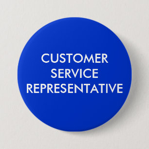 CUSTOMER SERVICE 7.5 CM ROUND BADGE
