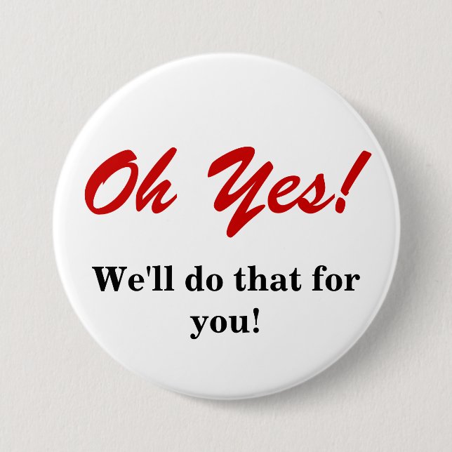 Customer Service 7.5 Cm Round Badge (Front)