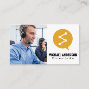 Customer Service   Call Centre Business Card