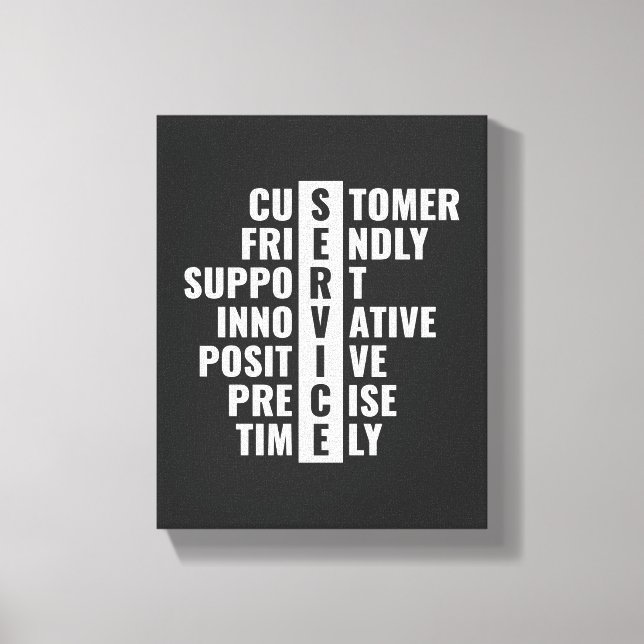 Customer Service Quote for Office & Home Wall Art (Front)