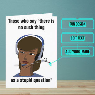 Customer Service Rep Funny Birthday Card