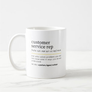 Customer Service Rep noun Coffee Mug