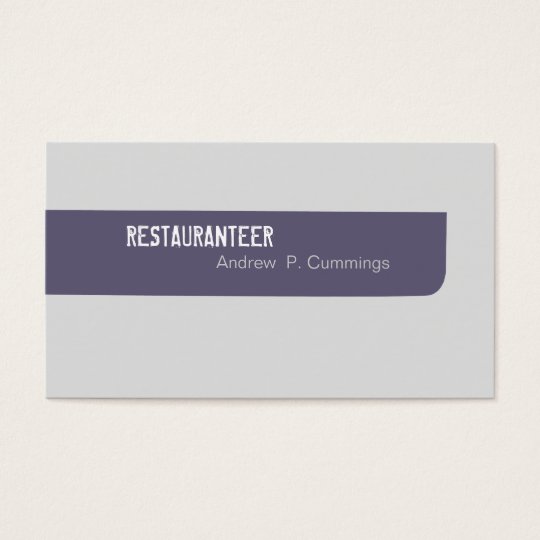 Customer Services Simplistic Masculine Business Card