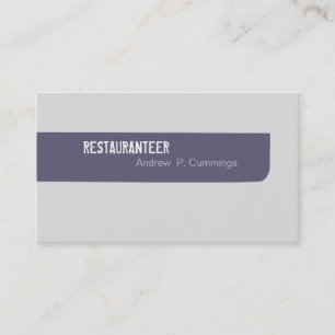 Customer Services Simplistic Men Style Business Card