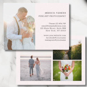 Customer specific 4 photo photograph  business card