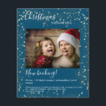 Customer specific Christmas Lights photo flyer<br><div class="desc">Customer specific Christmas Lights photo flyer,  blue.  Simply edit your product by uploading your photo and typing your text. You can select the font,  colour and position individually by "further personalisation".</div>