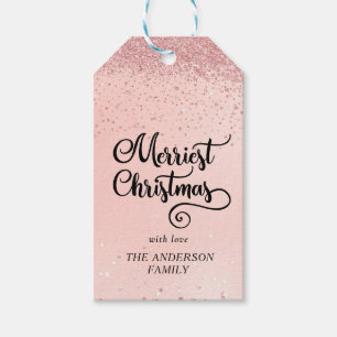 Customer specific Glitter Christmas Gift Tags